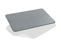 Wenko Tapis de bain 100% diatomite – antidérapant, anti-odeur, séchage rapide, 60x39 cm gris