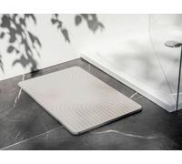 WENKO Tapis de Bain Antidérapant NAZCA | Tapis Salle de Bain en Diatomite Naturelle Absorbante & Séchage Rapide | Beige | 60x39 cm