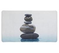 WENKO Tapis de bain Meditation - Tapis de baignoire antidérapant avec ventouses, Plastique (TPR), 40 x 70 cm, Multicolore