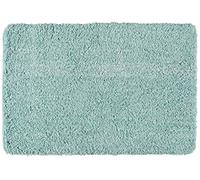 WENKO Tapis de bain Mélange turquoise 60 x 90 cm - Tapis de bain, sûr, moelleux, sans peluches, Polyester, 60 x 90 cm, Turquoise