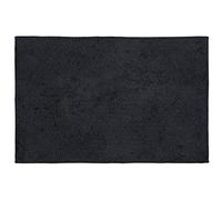 WENKO Tapis de bain Ono, tapis de douche 100 % coton avec hauteur de poil de 10 mm pour une sensation douce au toucher, dessous antidérapant, lavable à 40 °C, (L x P) : 50 x 80 cm, gris ardoise