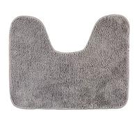 WENKO Tapis de Contour WC Gris Tapis de Bain, Antidérapant, Contour WC Gris