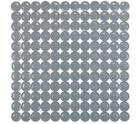 WENKO Tapis de douche Belem, tapis de douche antidérapant avec ventouses, fond de douche classique disposés géométriquement pour tous les bacs de douche courants, en matière plastique, 54x54 cm, gris