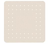 Wenko Tapis de douche Mirasol antidérapant en caoutchouc 54x54 cm beige avec ventouses