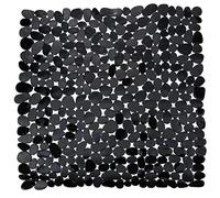 WENKO Tapis de Douche Paradise Noir - antidérapant, ventouses, Plastique (TPR), 54 x 54 cm, Noir