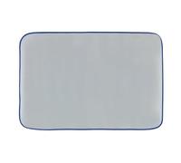 WENKO Tapis de Repassage pour Table, 50% Gain Temps, Repassage Rapide | avec chaleur réfléchie, nappe de repassage antidérapante, maison & voyage, 100% coton, 100x65 cm, argent mat, Mod Basic