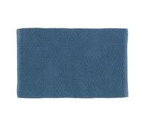 Wenko - Tapis de salle de bain en coton Mona - L. 50 x l. 80 cm - Gris bleu
