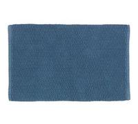 Wenko - Tapis de salle de bain en coton Mona - L. 50 x l. 80 cm - Gris bleu