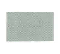 WENKO Tapis de Salle de Bain Mona Vert Clair, Tapis de Bain avec Structure Superficielle Tendance, Lavable, en 100% Coton, 50 x 80 cm