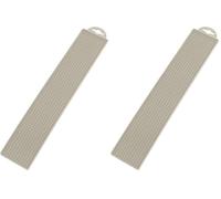 WENKO Tapis d'égouttage Mod. Slim Accessoire de Cuisine TPR résistant à la Chaleur Lavable en Lave-Vaisselle Beige 42 x 1 x 8 cm Pratique élégant (Lot de 2)