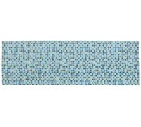 WENKO Tapis en mousse souple Mosaic, tapis antidérapant, tapis de douche & tapis de cuisine antisalissant, hygiénique, découpable aux dimensions souhaitées, plastique, 65 x 200 cm, Multicolore
