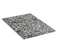 WENKO Tapis en mousse souple Sassi, tapis de sol antidérapant, s'utilise de manière polyvalente en tant que tapis de douche d'entretien facile & tapis de cuisine antisalissant, hygiénique, respirant, découpable aux dimensions souhaitées, 50 x 80 cm/matière plastique