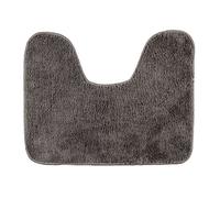 WENKO Tapis WC Valletta, Tapis contour WC antidérapant, Polyester, 50x40 cm, taupe