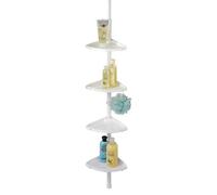 Wenko Teleskop Duschecke Compact blanc , avec 4 Ablagen