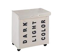Wenko - Trivo 62081100 - Panier à Linge Polyester Beige 56 x 35 x 60 cm 116 litres environ
