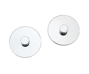 WENKO Turbo-Loc® adaptateur Uno set de 2 - set de 2, adaptateurs de rechange pour la série en chrome Turbo-Loc®, Plastique (ABS), 6 x 6 cm, Chromé