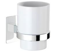 Wenko Turbo-Loc Quadro Ed. gobelet pour brosses à dents blanc 23847800
