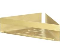 WENKO Turbo Loc tablette d'angle Genova or mat élégante 20 x 20 x 45 cm