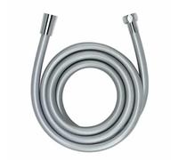 WENKO Tuyau de douche Design, flexible de douche, raccord universel ¿", plastique, L175 cm, Argent