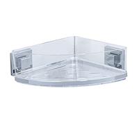 WENKO Vacuum-Loc® étagère d'angle en Acier INOX Quadro Brillant