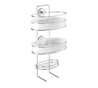 WENKO Vacuum-Loc® serviteur de Douche Milazzo - Fixer sans percer, Acier, 26 x 58 x 18 cm, Chromé