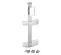 Serviteur de douche inox Wenko Premium avec miroir
