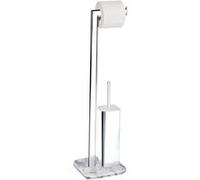 Wenko - Valet WC design marbre Onyx - L. 22 x H. 73 cm - Argent - Onyx Argent G