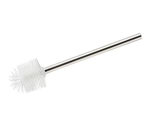 WENKO WC-Bürste Edelstahl/Silikonkopf 7,5cm weiß