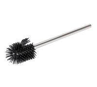 WENKO Brosse de rebord de rechange silicone avec manche en acier inox et nettoyant de rebord Brillant