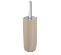 WENKO WC-Garniture Modèle Agropoli | Accessoires de Salle de Bain esthétiques en Beige | Brosse de Toilette avec tête Interchangeable | Matériau en Plastique | Ø 10 x 36,5 cm | Couleur Beige
