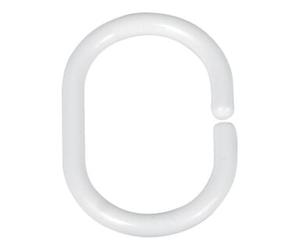 WENKO WENKO Anneaux pour rideau de douche blanc, lot de 12 Quantité:1