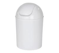 WENKO WENKO Poubelle à couvercle basculant blanche Mod. Economic Poubelle cosmétique pour salle de bain Quantité:1
