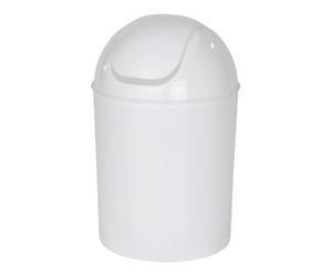 WENKO WENKO Poubelle à couvercle basculant blanche Mod. Economic Poubelle cosmétique pour salle de bain Quantité:1