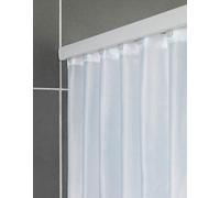 WENKO WK2185 Tringle à Rideau de Douche 75-125 cm, Blanc Multicolore