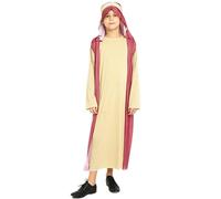 Wenlzhnb Déguisement de Saint Joseph pour Enfants Garçon Costume de Crèche Comprend Tunique Coiffe Costume Crèche de Noël Pantomime Personnage Biblique Thème Noël Dress Up (8-13 Years)