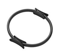 WENMEE Anneau De Pilates, Poignées Doubles Rembourrées, Cercle Magique De Fitness, Entraînement De Base, Tonification des Cuisses Physiothérapie Yoga(Black)