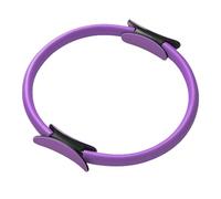 WENMEE Anneau De Pilates, Poignées Doubles Rembourrées, Cercle Magique De Fitness, Entraînement De Base, Tonification des Cuisses Physiothérapie Yoga(Purple)