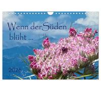 Wenn der Süden blüht ... (Wandkalender 2026 DIN A4 quer), CALVENDO Monatskalender: Wenn im Süden alles blüht, dann sieht man entlang des Weges wilde Schönheit