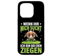Wenn Ihr Mich Sucht Ich Bin Bei Den Ziegen Ferme Chèvre Coque pour iPhone 15 Pro