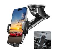 WENNALA Support Telephone Voiture,Porte Telephone Voiture,Auto Universel Ventouse RéGlable Support Rotation 360°,Universel Guidon Holder pour Iphone 16, Samsung S24, 4,7"-7" Smartphones