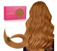 WENNALIFE Extension Cheveux Naturel Keratine, 50cm 50g 50 brins. Extensions de cheveux naturels avec des collages de kératine, U Tip Hair, extensions de cheveux naturels invisibles.