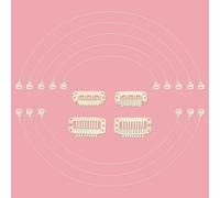 WENNALIFE Fil élastique invisible blond pour extensions de cheveux humains, 4 blonds, réglable, ligne de poisson invisible, 17 cm, 20,3 cm, 20,3 cm, 2 clips en acier inoxydable blond