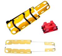 WENNEWU Civière Médicale Portative à Pelle - Capacité de Charge 160kg & Longueur Réglable 160-210cm, Design Pliable avec 3 Sangles de Sécurité pour Ambulance, Hôpital et Urgences,with Head