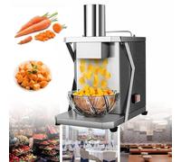 WENNEWU Dicer VéGéTal éLectrique, Chopper De LéGumes Commercial 200w Dicer, DéChiqueter, Coupe Pomme De Terre à Oignon Automatique, Robot Culinaire, Machine à DéCouper Les Fruits,150rpm,12mm
