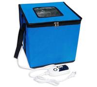 WENNEWU éTuve Pliante, Appareil De Levage De PâTe avec Chauffage, Sac De Fermentation, Pot De DéMarrage De PâTe à Levain RéUtilisable, pour Fabrication Pain, Yaourt Et Natto,Blue b,43cm