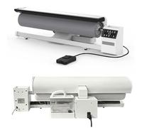 WENNEWU Fer à Repasser Rotatif Et Rouleau Vapeur, Presse Vapeur Professionnelle De 91cm, avec PéDale, Multifonctions Vapeur, pour VêTements, Rideaux, Draps Et Nappes,Blanc