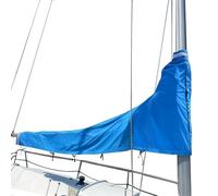 WENNEWU Housse De Grand-Voile ImperméAble, Housse De Bateau 600d Housse De Voile D'Ombrage pour Voilier,Bleu,8~9ft