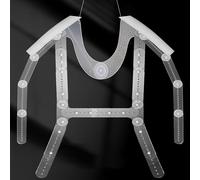 WENNEWU Mannequin De Couture en Acrylique, Porte-Torse De Mannequin Invisible, Cintres pour Toile De Fond Photographique, Position Ajustable, pour VêTements De Boutique,Style b,Men's Wear