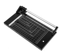 WENNEWU Massicot Droit Robuste pour Carton Machine De DéCoupe Rotative Manuelle De PréCision pour Papier Professionnel pour Papier Photo, Film, Papier d'art Et Papier Bureau,Noir,14 inches(35cm)