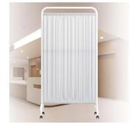 WENNEWU Paravent MéDical 1, 2, 3, 4 Ou 5 Panneaux, SéParateur PièCe 90X180cm avec roulettes, Panneau SéParation Autoportant, ClôTure Temporaire, pour HôPital, Grande Salle Classe,Blanc,3 Panel